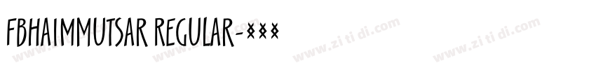 FbHaimMutsar Regular字体转换